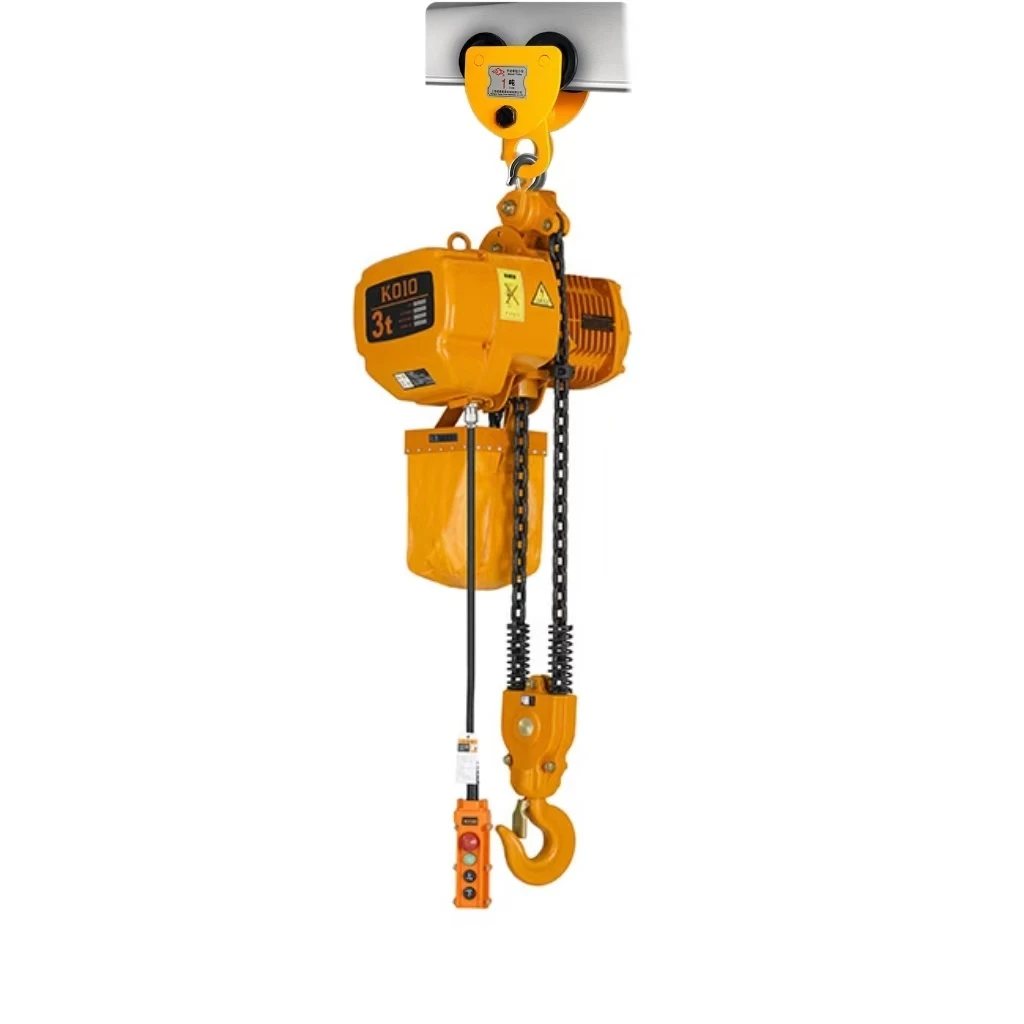 2024 Best Seller Electric Chain Hoist 500kg Load Capacity G80 Chain Various Indoor Outdoor Cranes 220V Construction Industry