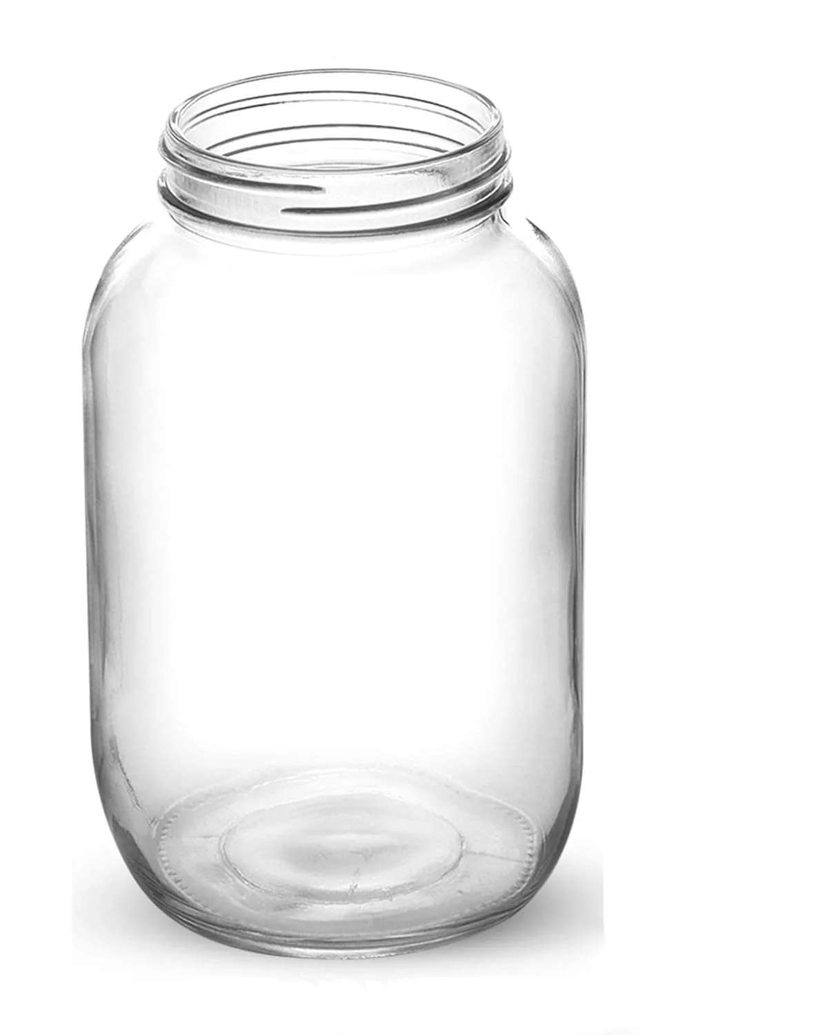 Top Sale 64oz Half Gallon Wide Mouth Big Glass Mason Jar with Plastic Or Metal Lid in kitchen China made glass container