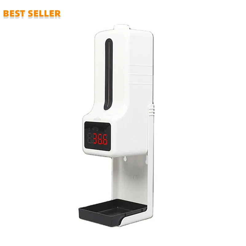 K9 PRO Smart Sensor Commercial Wall Mounted Hand Touchless Foaming 1000Ml Automatic Liquid Thermometer Soap Dispenser