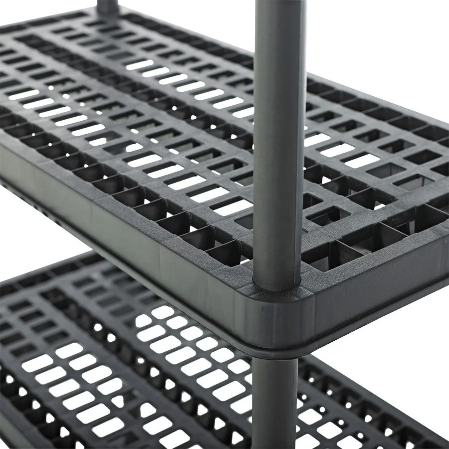Large Load Capacity Boltless Industrial Warehouse Stackable Storage Shelves & Units Home Kitchen Plastic Shelf Rack
