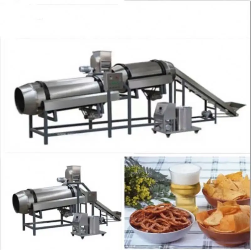 Original factory manufacturer drum coating and seasoning pop corn flavoring tea dog food flavour machine for snack food