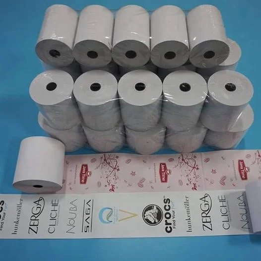 Factory Free Sample Direct Thermal Paper Roll Rollo de papel termico 80mm 57mm for Cashier Receipt POS ATM Bank