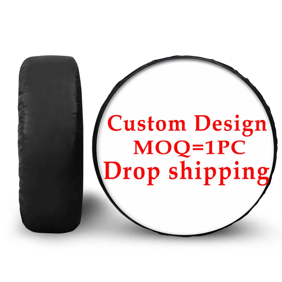 Light Green And Flesh Color Camouflage Style Print Tire Protector Universal Dustproof Spare Tire Cover Spare Wheel Tyre Covers