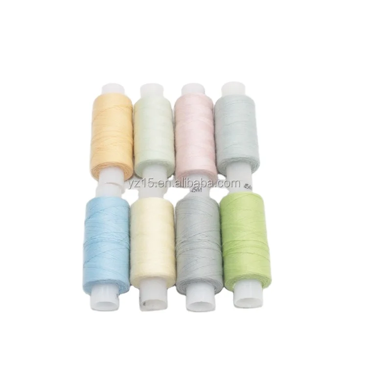 factory direct  hot selling  200m assorted  100%  spun polyester sewing thread
