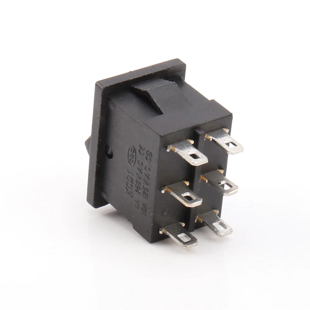 rocker switch dpdt,16a 250v kcd3 kcd1-201 waterproof 3 pin rocker switch with lamp led 3 pins