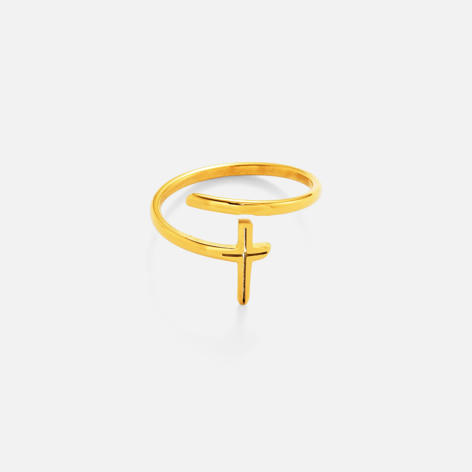 2024 Dazan New HOT INS Trendy 18k PVD Gold Plated Stainless Steel Minimalist Line Unique Designer Ring Luxury Set Women Jewelry