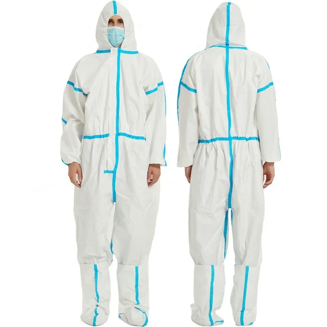 Producing Disposable Medical Consumable  Coverall Anti-static Breathable Coverall  Hood for hospital Chemical Lab