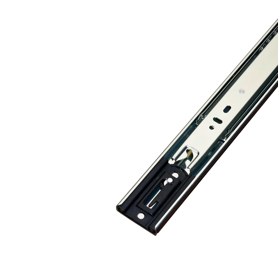Self locking slide rail system full extension drawer guide runners wardrobe cabinet ball bearing telescopic drawer slides
