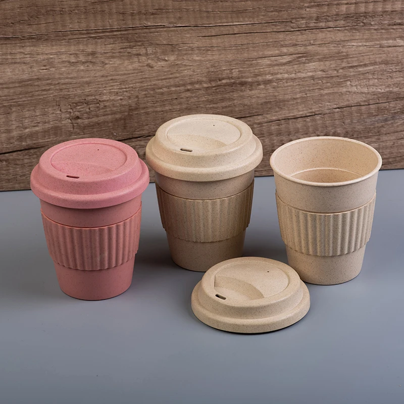 Promotional eco friendly 356ml bamboo fiber reusable travel coffee mug