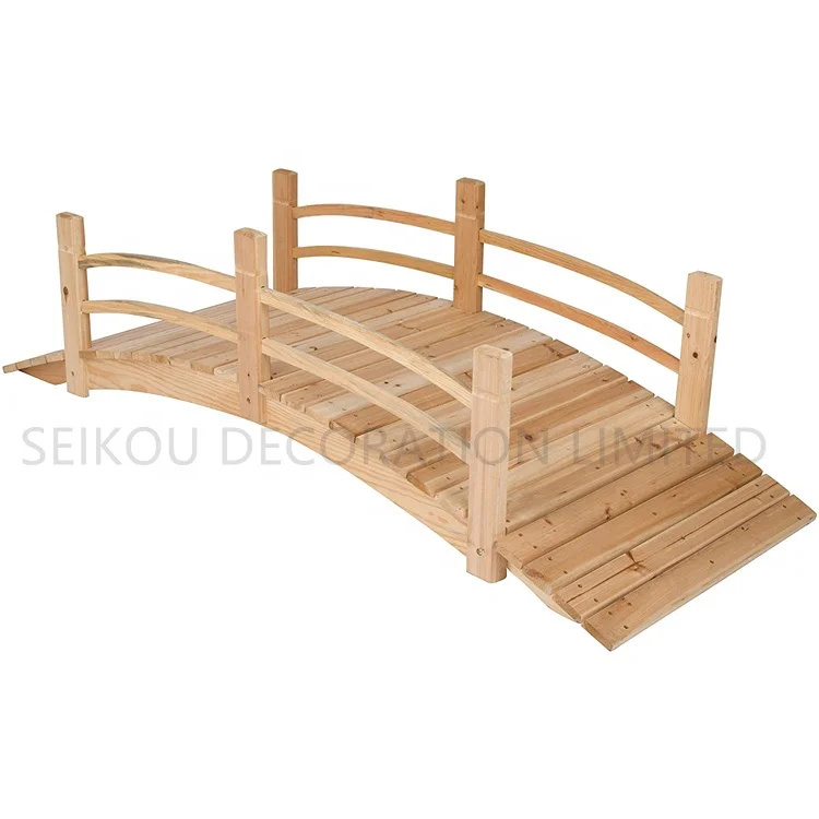 Декоративный деревянный мост для сада, 6 футов