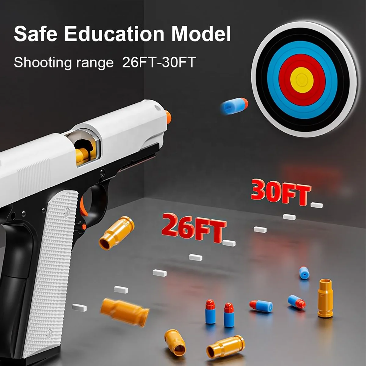 Toy Gun 1911 Shell Ejecting Soft Bullet Toy Gun For Adults Kids Foam Darts Blasters Small Pistol Outdoor Play Toys