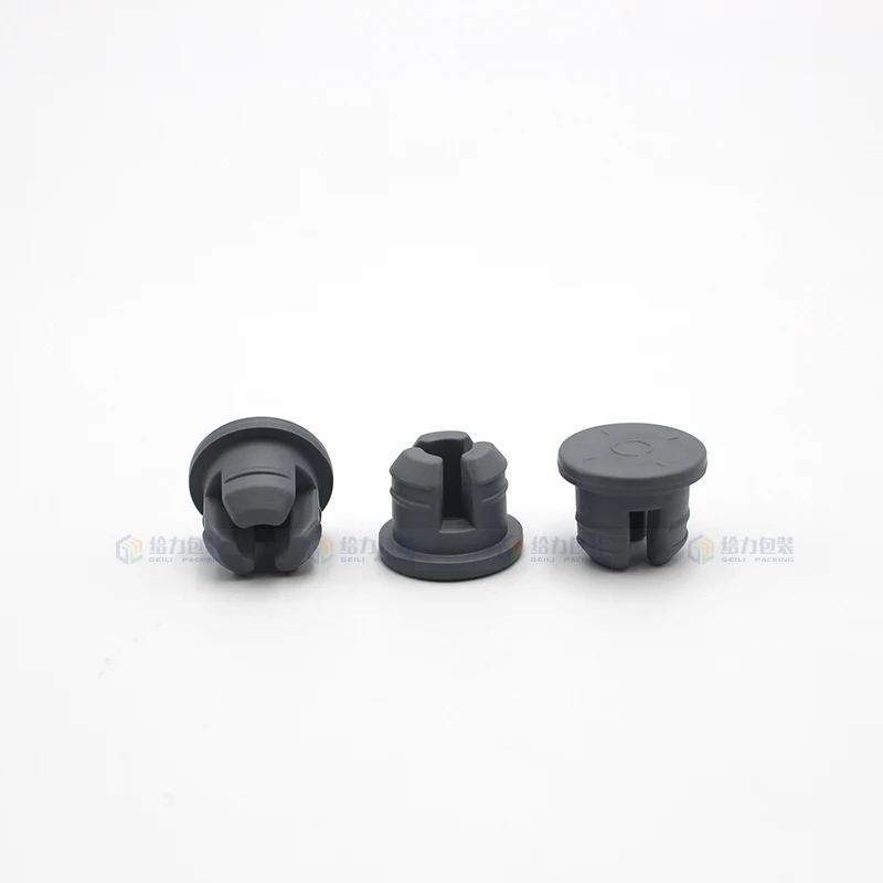 Regular Size 20mm Three Legs Vial Grey Chlorobutyl Rubber Stopper for Freeze Drying Rubber Stopper In the Stock