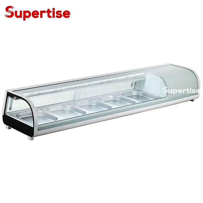 Commercial Electric Best Counter Top Refrigerated Sushi display cooler, sushi cabinet,sushi showcase