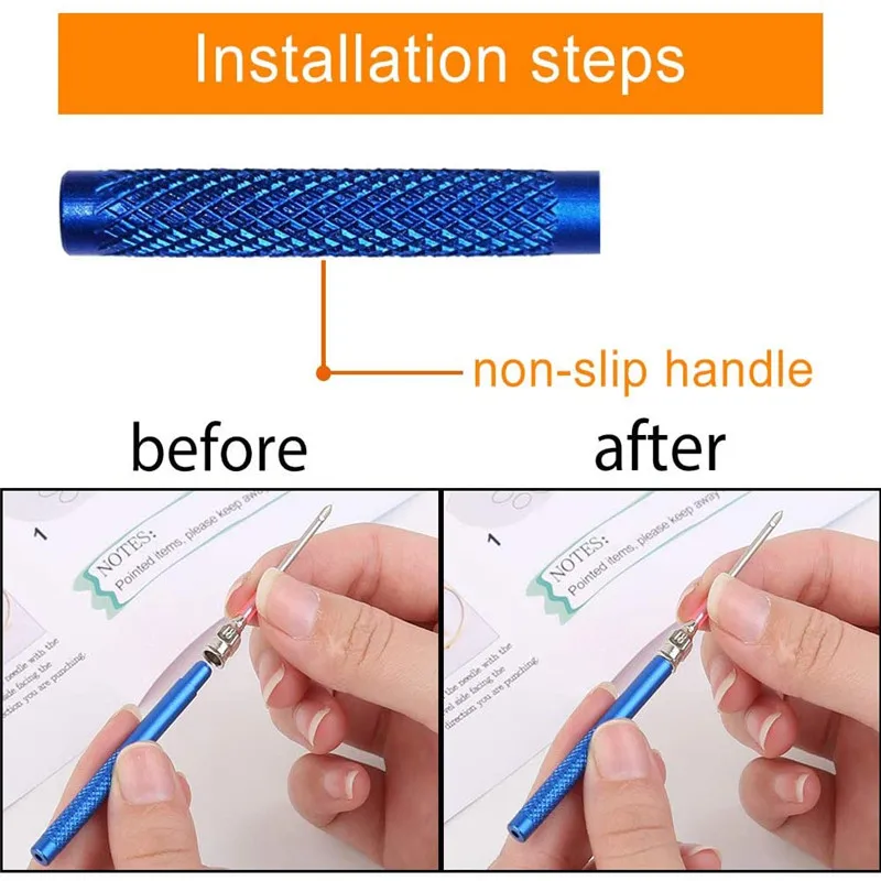 MCX-26 Hot Sale 43Pcs Punch Needle Kit Stitching Punch Needle Embroidery DIY Kit