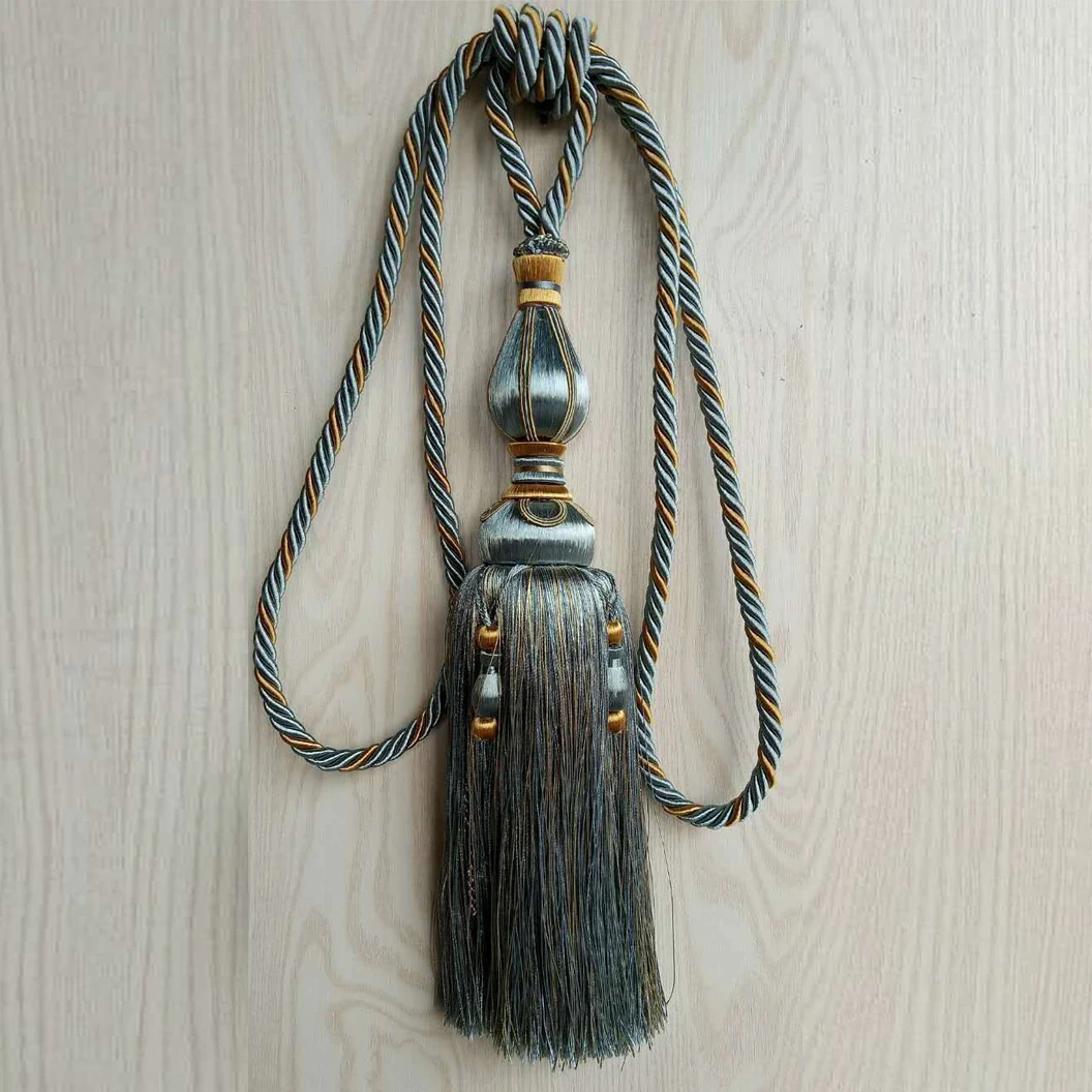 
Stock Curtain Tieback Tassel Tieback Polyester Yarn Cheap Price 