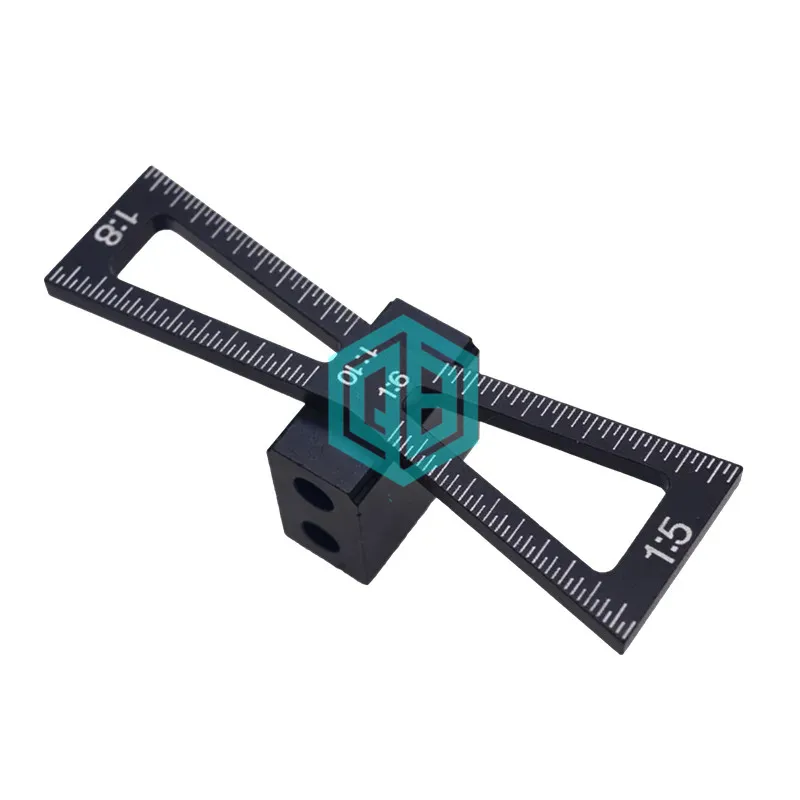 Customizable 1:5-1:6 1:7-1:8 Aluminum Alloy Dovetail Marker Jig Guide Scale Template Durable Wood Working Joints OEM Tools