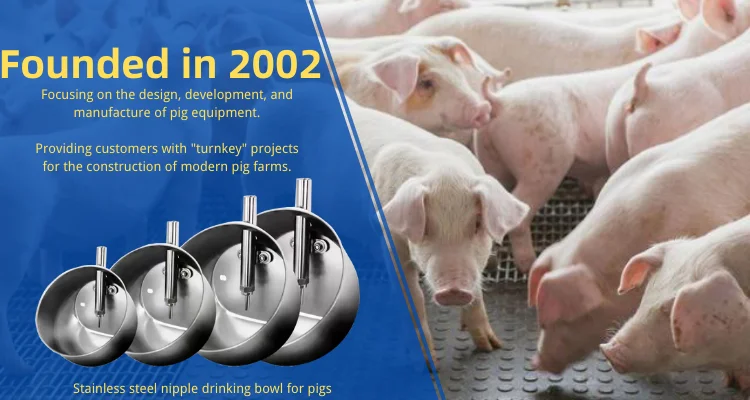 Livestock Water Trough  Hog Waterer Pig Drinking Bowl with nipple drinker