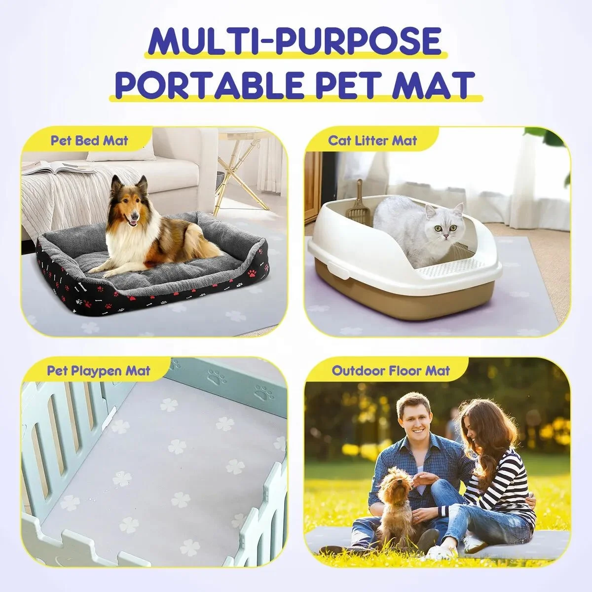 Newest Dog Pet Cat Puppy PVC Roll Mat Pee Training Pad Cushion Crate Kennel Mattress Scratching Potty Urine Whelp ing Waterproof
