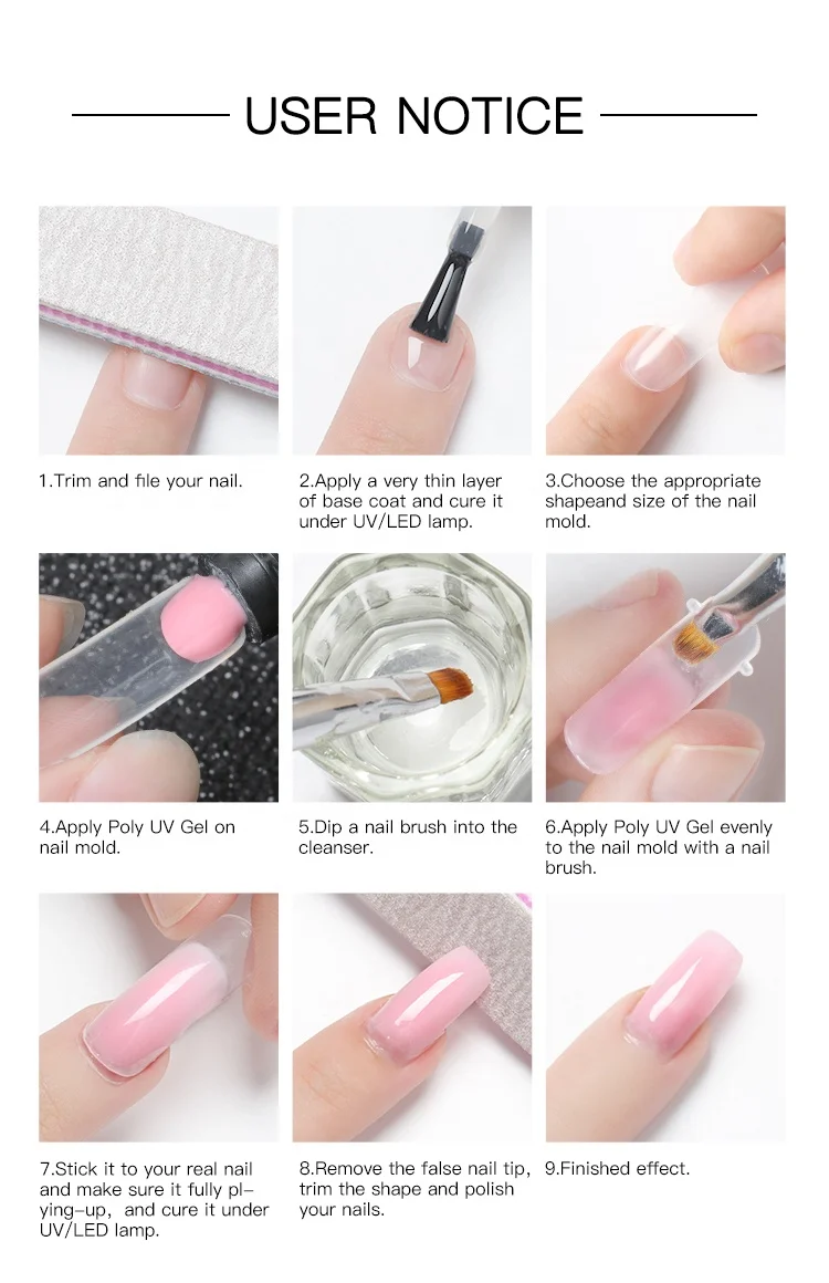 3 in 1 Chinese Good price Factory Supplier Quick Building Finger Extension Long Lasting Glitter Acrylic Powder Gel Soak off UV G