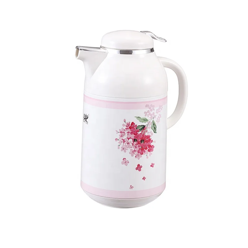 HAPPY LION Classic Style Metal Body Glass Inner Thermos Vacuum Tea Jug Coffee Flask 300 Series