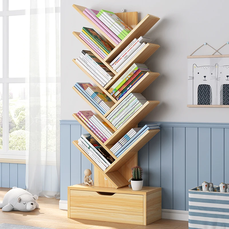 Детский деревянный книжный шкаф