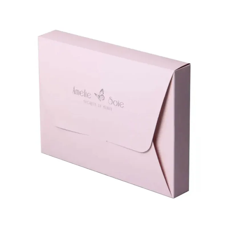 Biodegradable kraft paper greeting card envelope packaging custom logo printing vip card gift package box