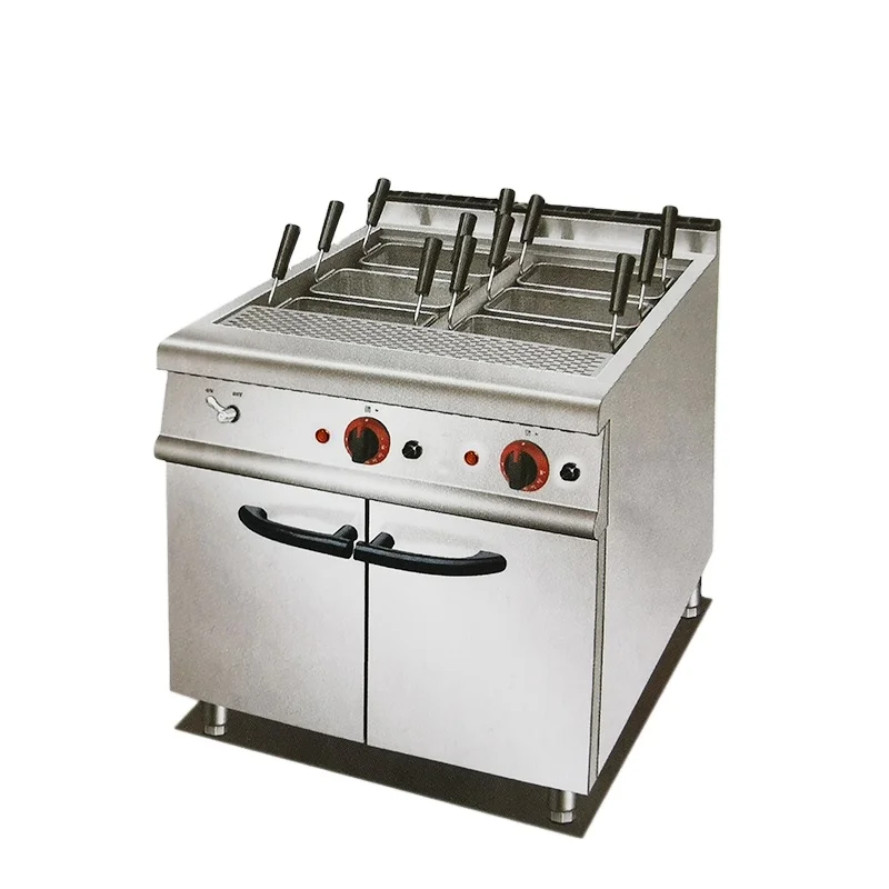 
Commercial Snack Food Noodle Cooking Range Electric Pasta Cooker with cabinet 