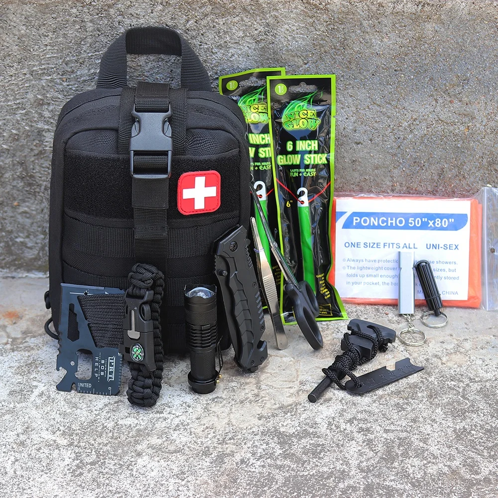 Survival First Aid kit Empty EMT Bag Tactical Admin Pouch EMT Outdoor Survival Tactics Pack for Men Camping Outdoor Adventure