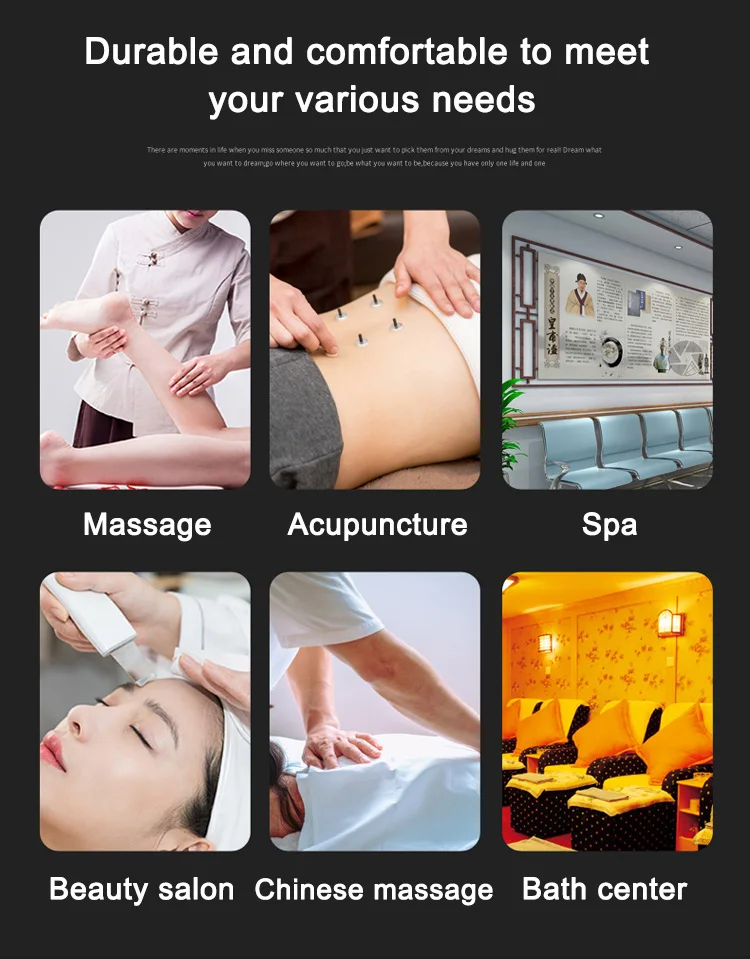 World Best Selling Portable Folding Massage Bed PU Material Beauty Salon Spa Bed Facial Salon Bed Relax Whole Body Jade Massage