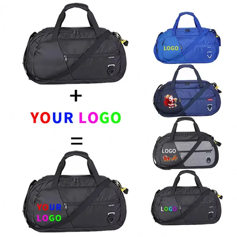 2024 Custom Logo Large Capacity Oxford Men Duffle Yoga Training Fitness Soccer Travel Sports Bags Gym Bag