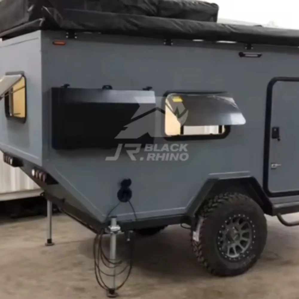high quality Most popular rv trailer camper 4x4 expedition camper camper mini van with roof rack