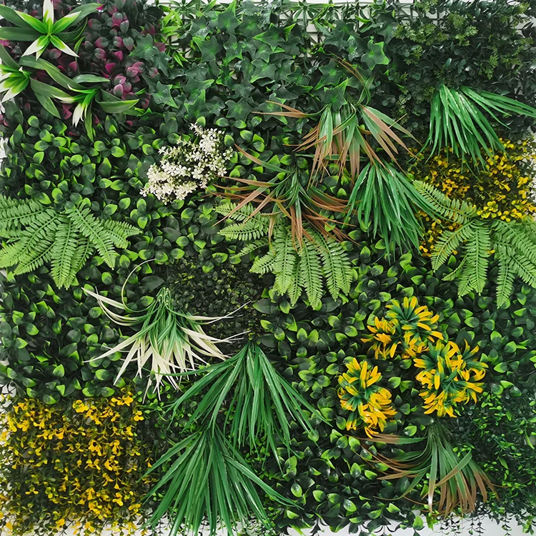Green wall plants wall artificial silk  Anti UV Outdoor Artificial Plant Wall