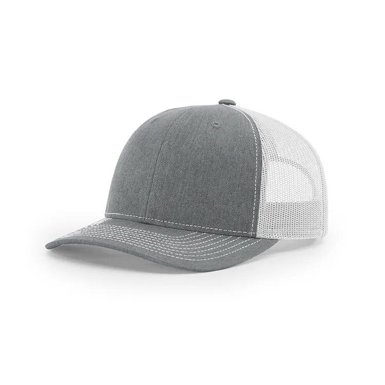 112 Trucker Hats Striped Baseball Cap Embossed Outdoor Sports Mesh Cotton Net Back Black White Customizable Logo Beach