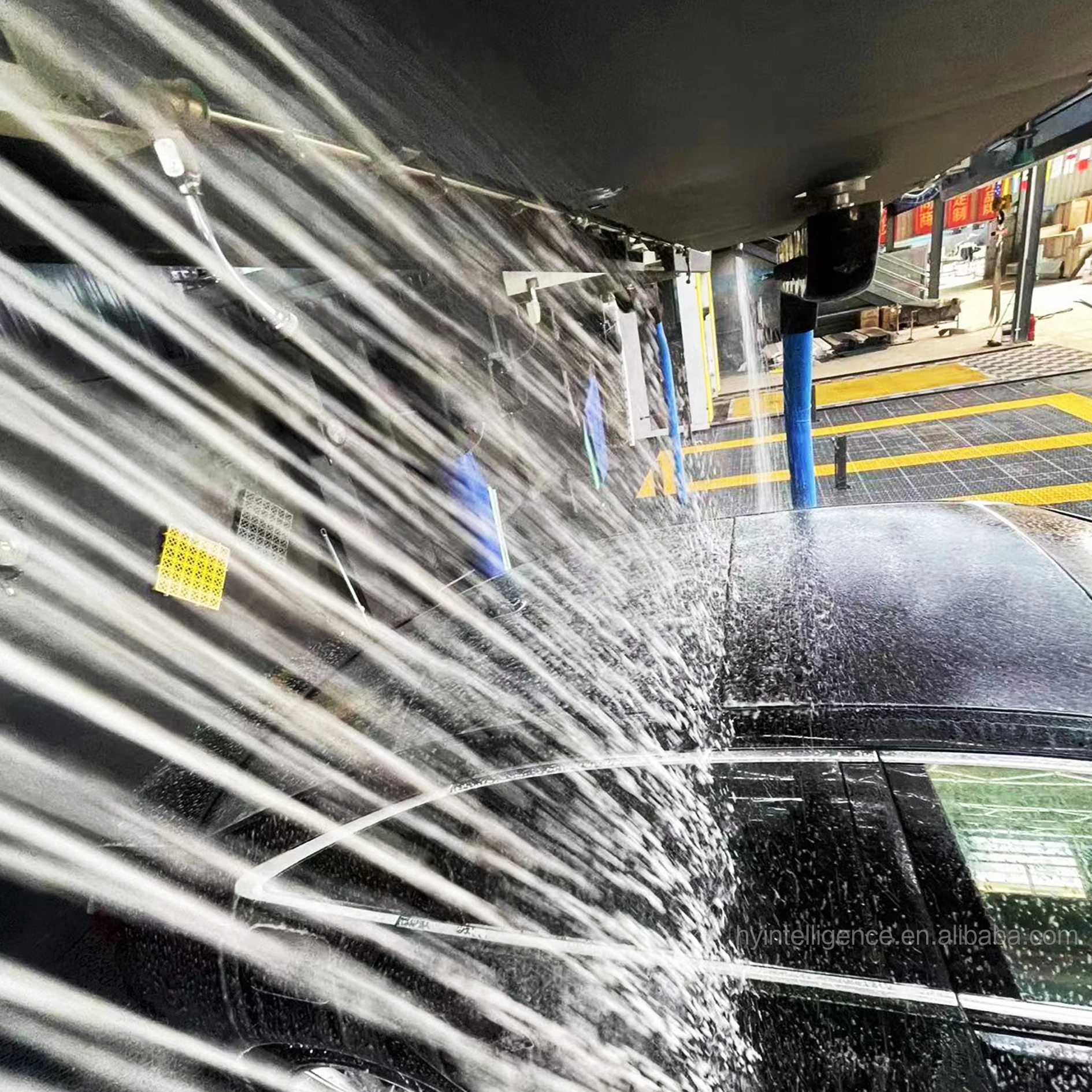 New Fully Auto Vehicle Width Test 360 Degree Automatic Car Wash Machine Machine System With 4 Set Air Dryer