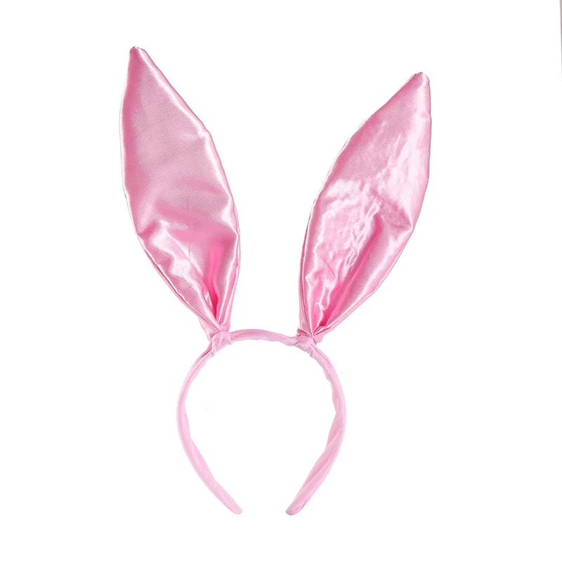 New Black Big Bunny Ears Headband Easter Halloween Party Costume Accessories Easter Nightclub Sweet Sexy Rabbit Ear Hair