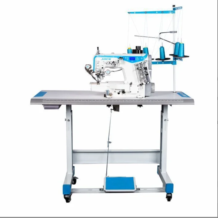 New Jack K5 Ultra High Speed Small Square Head Computer Barrel Arm Stretch Stitch Industrial Sewing Machine Factory Direct Sale