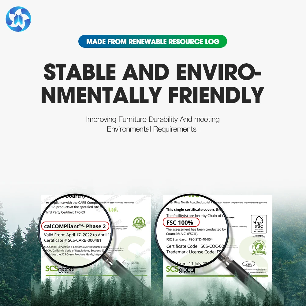 High glossy white particleboard 7x9ft not easy to deform melamine chipboards