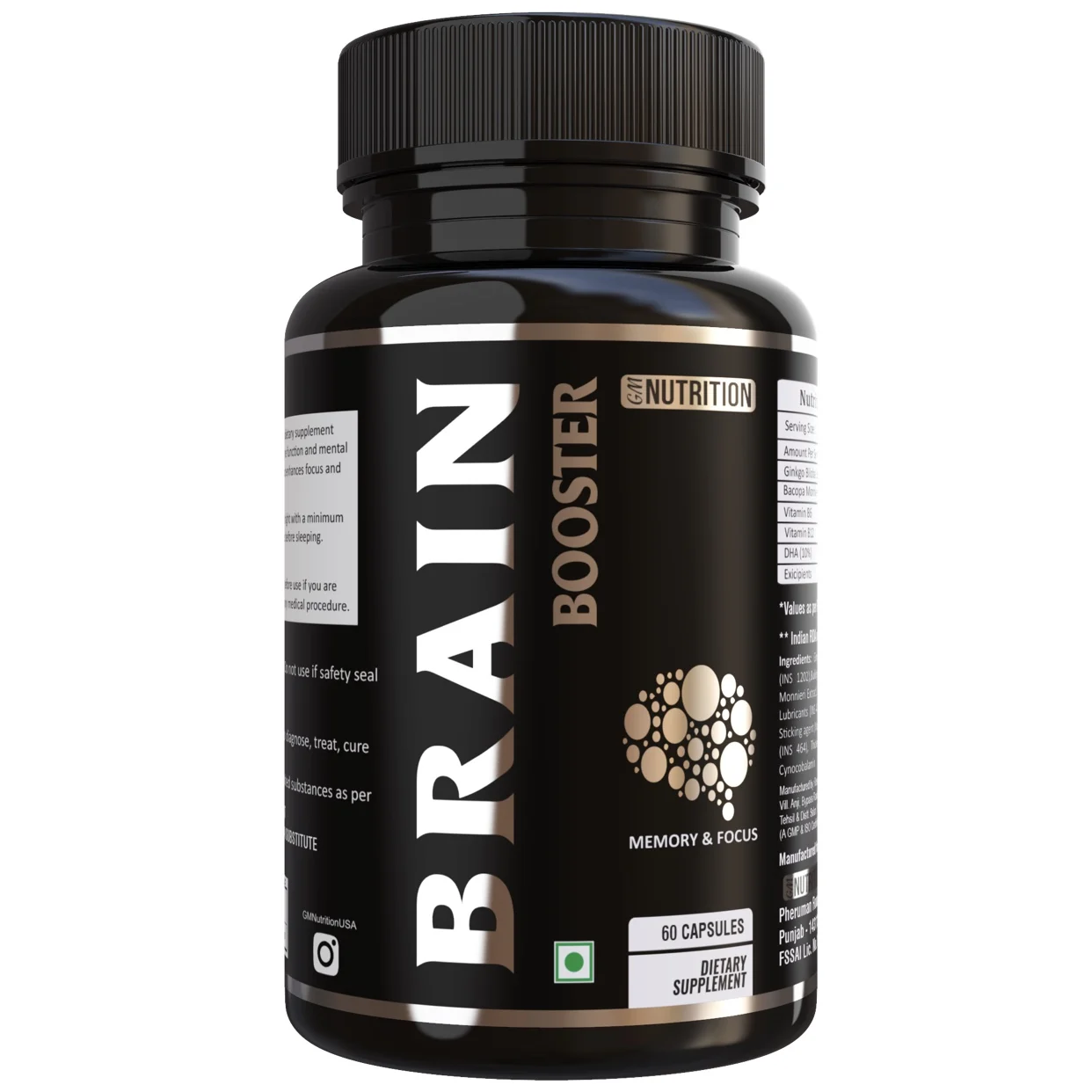 Капсулы для мозга с грибами, ноотропиками, для улучшения памяти и улучшения фокусировки