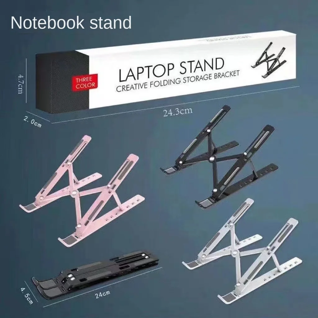 N3 Portable Metal Laptop Stand Foldable Desktop Computer Bracket for Cooling for Tablets and Laptops-for Home and Office Use