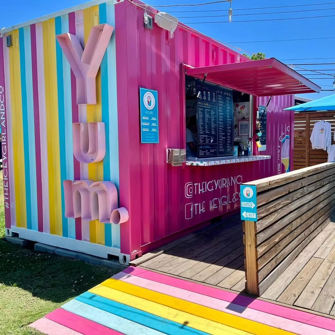 Convenient Pizza Fully Equipped Concession Mobile Kitchen Container Best Selling Container For Kitchen