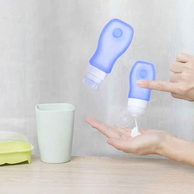 Без бисфенола А, новый дизайн, Детские Рекламные трубки для путешествий, подарки, силиконовая бутылка для шампуня, сжимаемые бутылки