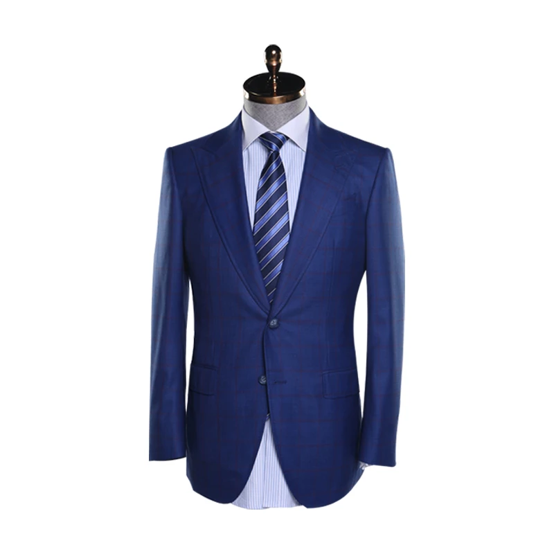 AOSHI Full Canvas Wholesale quality formal office men business suit fabrics wool elegant Single-breasted new coat men suit