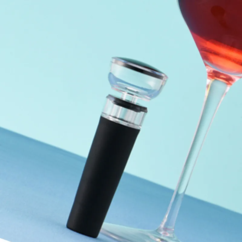 
Черная барная посуда abs вакуумная пробка для винных бутылок/пробки для вина оптом/пробка для вина 