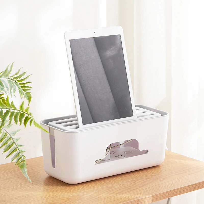Cable Management Boxes Organiser Plastic Wire Storage Container Power Strip Wire Junction Box