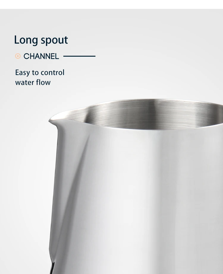 Специальный дизайн широко используемый кувшин для кофейного молока из нержавеющей стали объемом 1000 мл