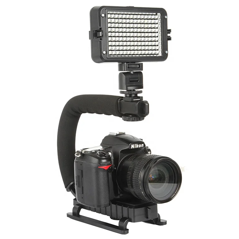 
U Type C Shaped Handheld Holder Camera Stabilizer Flash Bracket for Camera Camcorder DSLR DV Video 