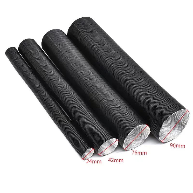 25mm 42mm 60mm 75mm Diameter 100-500cm Length Air Diesel Parking Heater Duct Pipe Tube Hose for Car Camper