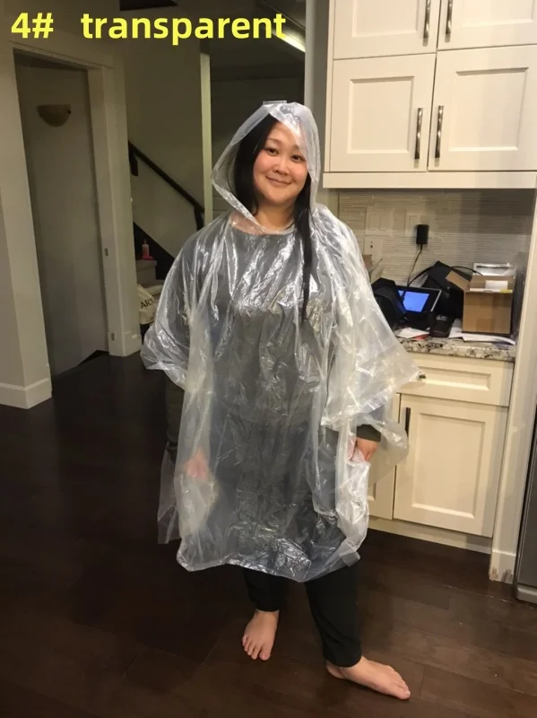 Hot Style Flame retardant raincoat disposable square one-piece hooded cloak raincoat 16 CFR 1611 flame retardant poncho