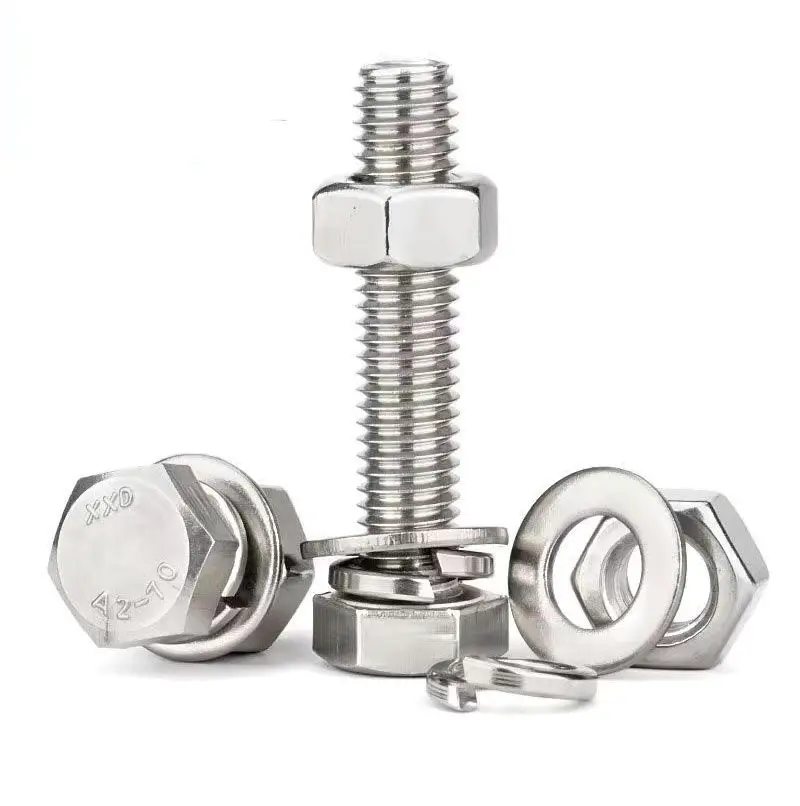 Wholesale 304 Stainless Steel round Head Bolts Metric M6 M8 M10 Hex Socket Flat Head Screw in Lengths of 12mm 25mm 35mm 45mm