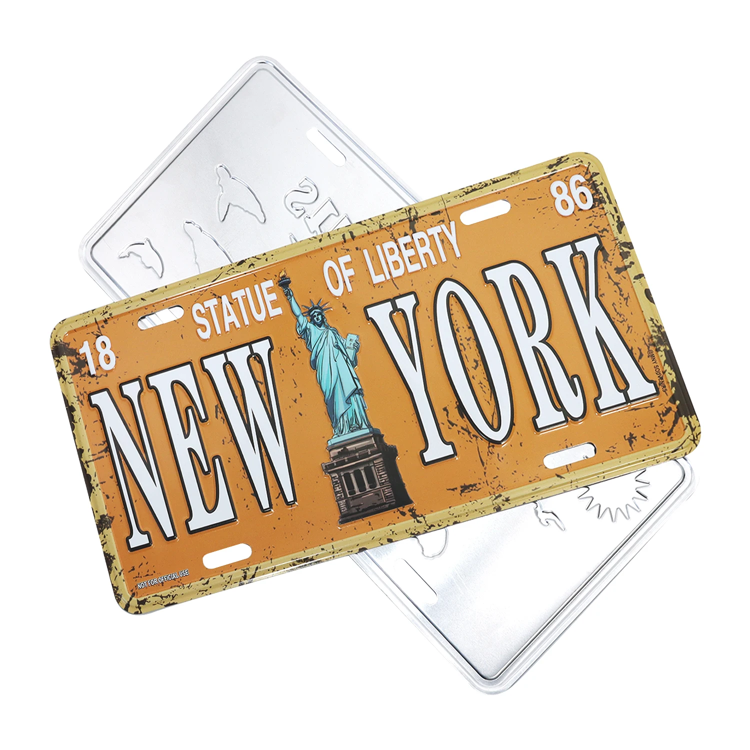 USA 13*50CM Aluminum embossed Car License Plate Number Car Plate custom License Plate for decoration